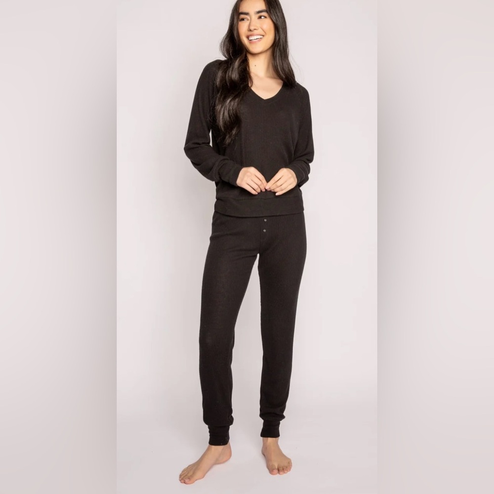 PJ Salvage Textured Essentials Lounge Set Pajama Pants Women’s Size XS